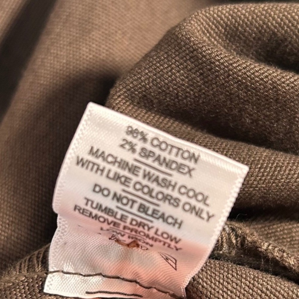 American Giant Pants‎ Womens 10 Brown Wide Leg Utility Workwear USA Cotton NEW - Picture 4 of 7